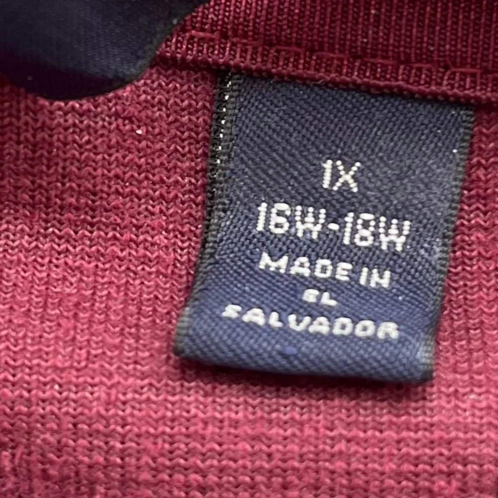 Lands' End Burgundy Cotton-Blend Corduroy Chore Jacket Sz 1X - Picture 5 of 7